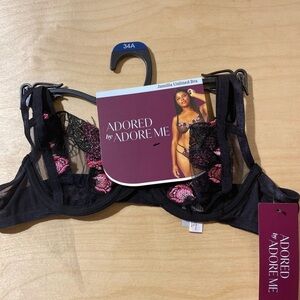 Adored by Afore Me Jamilla Unlined Bra 34 A (IZ)